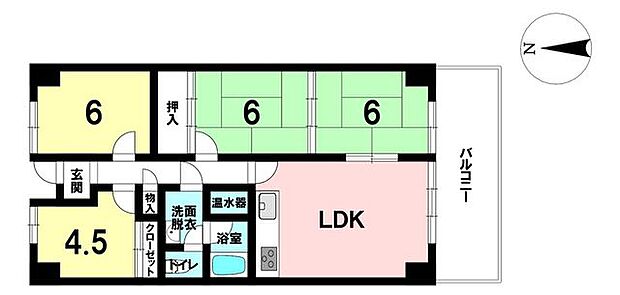 北長野駅から歩9分　生活至便で眺望・ひあたり良好なお部屋です(4LDK) 11階の間取り