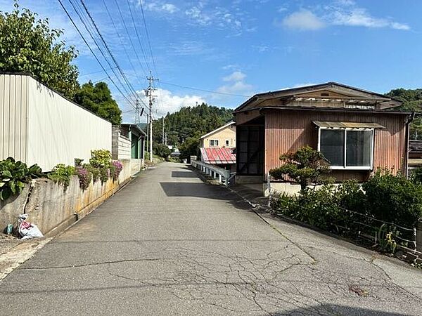 西側前面道路（南から北）