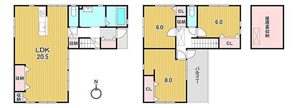 間取りを拡大表示