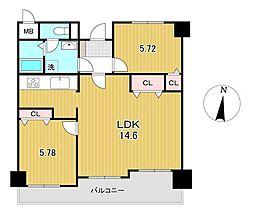 間取図画像 2LDK