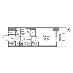 アドバンス名古屋シュテルン 1Kの間取図画像