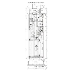 エステムコート名古屋ライブゲート 1DKの間取図画像