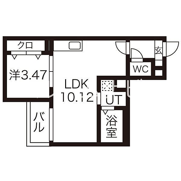 愛知県名古屋市天白区井の森町(賃貸アパート1LDK・1階・32.49㎡)の写真 その2