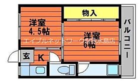 岡山県倉敷市真備町川辺1185（賃貸マンション2K・4階・28.98㎡） その2