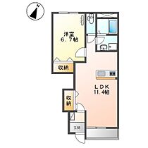 岡山県倉敷市玉島八島（賃貸アパート1LDK・1階・44.52㎡） その2