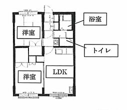 間取図画像 2LDK