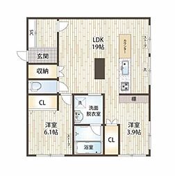 ダイアパレス大通公園南 2LDKの間取図画像