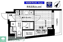 JR京浜東北・根岸線 北浦和駅 徒歩7分の賃貸マンション 4階1Kの間取り