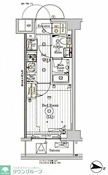 JR京浜東北・根岸線 西川口駅 徒歩9分の賃貸マンション 2階1Kの間取り