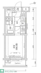 JR京浜東北・根岸線 川口駅 徒歩13分の賃貸マンション 3階1Kの間取り