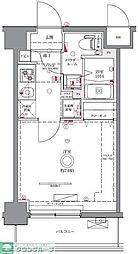 JR京浜東北・根岸線 西川口駅 徒歩8分の賃貸マンション 2階1Kの間取り