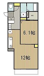 さいたま市浦和区北浦和1丁目マンション 1LDKの間取図画像
