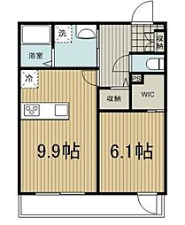 さいたま市浦和区北浦和1丁目マンション 1LDKの間取図画像