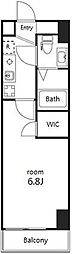 AcseedsTower川口並木 1Kの間取図画像