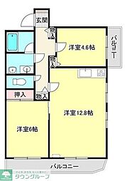 ラルス・マロン 3DKの間取図画像