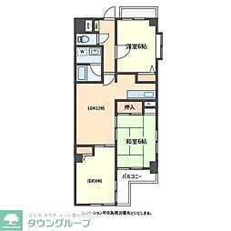 バルカロールB 3LDKの間取図画像