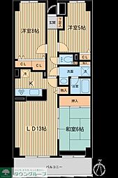 プロスペクト浦和常盤 3LDKの間取図画像