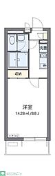 クレイノルーチェデルソーレ 1Kの間取図画像