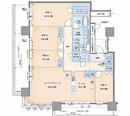 URAWA THE TOWER 4LDKの間取図画像