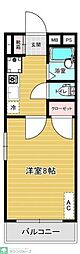 リファレンス戸田公園 1Kの間取図画像