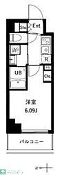 アーバンパーク川口並木 1Kの間取図画像