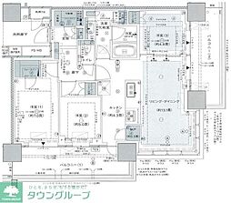 URAWA THE TOWER 3LDKの間取図画像