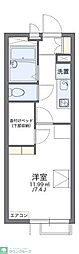 レオパレスタウンコート3 1Kの間取図画像