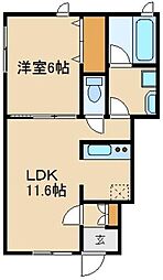 ラ・レーニュ浦和 1LDKの間取図画像
