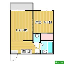 ファルコンオーパス18 1LDKの間取図画像