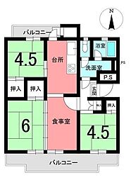 間取図画像 3DK