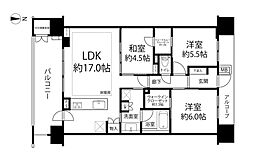 レ・ジェイド本川越コエドテラス 3LDKの間取図画像