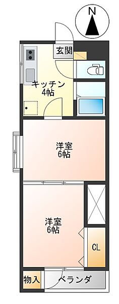 同じ建物の物件間取り写真 - ID:206001955414