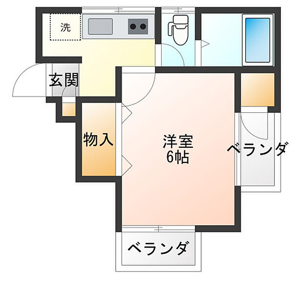 同じ建物の物件間取り写真 - ID:206001955363