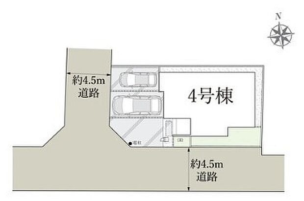 カースペース2台可能 閑静庵住宅街です。