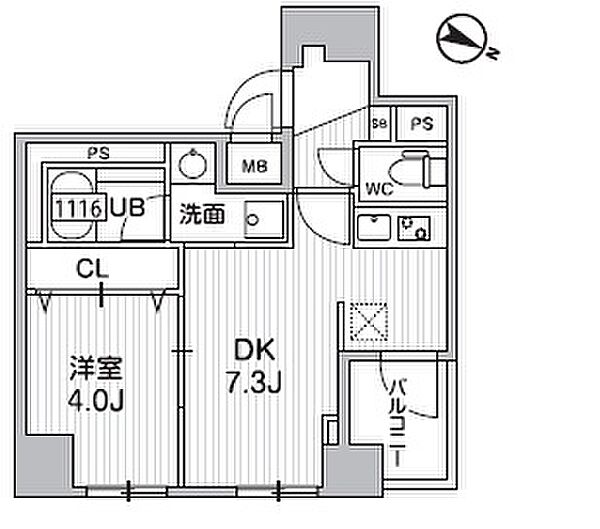 東京都江東区門前仲町１丁目(賃貸マンション1DK・6階・30.00㎡)の写真 その2