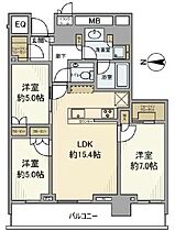 東京都中央区晴海２丁目3-30（賃貸マンション3LDK・18階・73.82㎡） その2