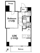 東京都台東区上野桜木１丁目15-5（賃貸マンション1LDK・5階・55.21㎡） その2