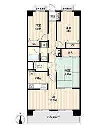 JR高崎線 尾久駅 徒歩7分の賃貸マンション 1階3LDKの間取り