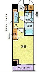 JR埼京線 恵比寿駅 徒歩12分の賃貸マンション 6階1Kの間取り
