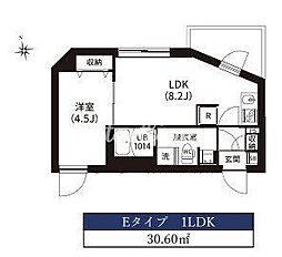 JR京浜東北・根岸線 大井町駅 徒歩6分の賃貸マンション 3階1LDKの間取り