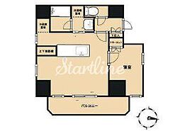 東京メトロ丸ノ内線 四谷三丁目駅 徒歩5分の賃貸マンション 5階1LDKの間取り
