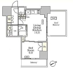 JR京浜東北・根岸線 大森駅 徒歩2分の賃貸マンション 2階1LDKの間取り