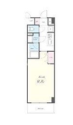 東京メトロ日比谷線 三ノ輪駅 徒歩5分の賃貸マンション 2階1Kの間取り