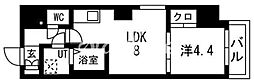 東京メトロ日比谷線 秋葉原駅 徒歩8分の賃貸マンション 3階1LDKの間取り