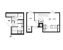 東京メトロ有楽町線 江戸川橋駅 徒歩3分の賃貸マンション 4階1LDKの間取り
