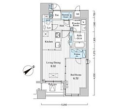 東京メトロ銀座線 赤坂見附駅 徒歩7分の賃貸マンション 3階1LDKの間取り
