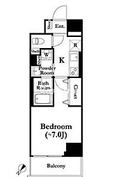JR山手線 鶯谷駅 徒歩5分の賃貸マンション 2階1Kの間取り