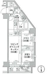 東京メトロ銀座線 浅草駅 徒歩12分の賃貸マンション 2階2LDKの間取り