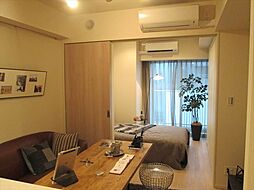 都営大江戸線 門前仲町駅 徒歩2分の賃貸マンション 13階1DKのリビング/ダイニング