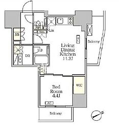 JR京浜東北・根岸線 大森駅 徒歩2分の賃貸マンション 7階1LDKの間取り